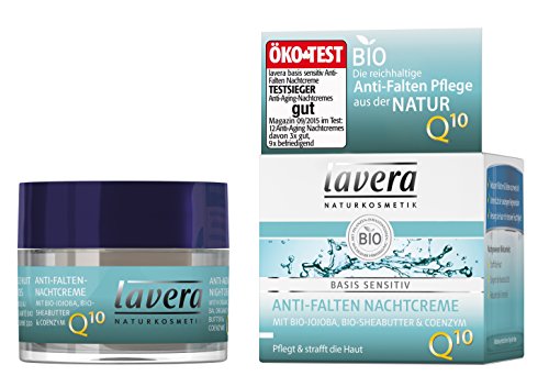 Lavera Basis Sensitiv Anti-Falten Nachtcreme Q10