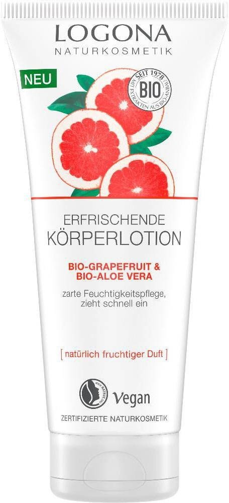 Logona Efrischende Körperlotion Bio-Grapefruit & Bio-Aloe Vera 200 ml