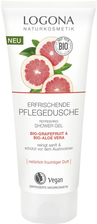 Logona Erfrischende Pflegedusche Bio-Grapefruit & Bio-Aloe Vera 200 ml