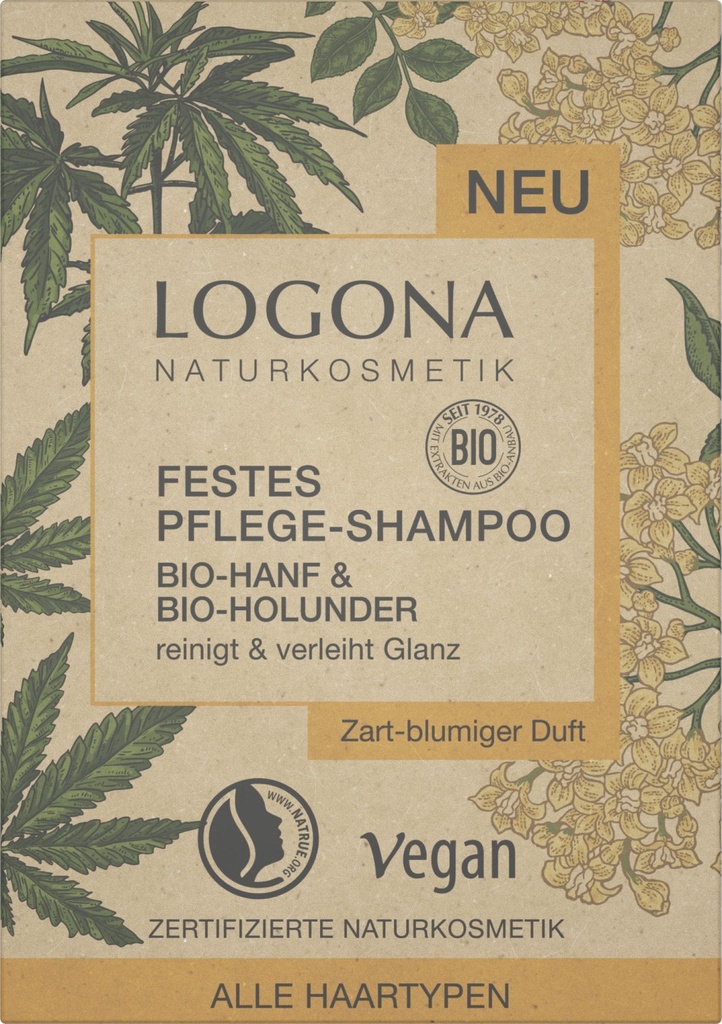 Logona Festes Pflege Shampoo Hanf & Holunder