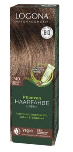 Logona Pflanzenhaarfarbe Creme 240 Nougatbraun 150 ml