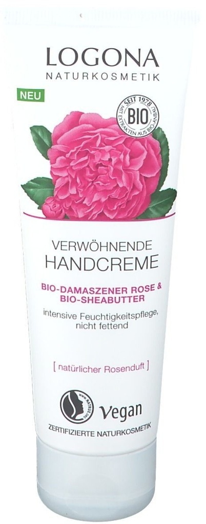 Logona Verwöhnende Handcreme Bio-Damaszener Rose 75 ml