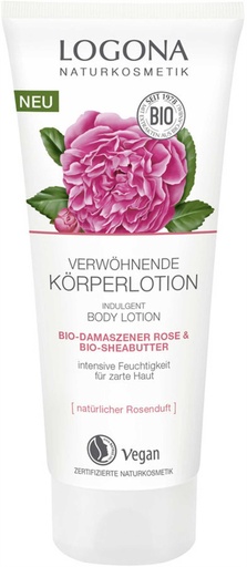 [LOG_144] Logona Verwöhnende Körperlotion Bio-Damaszener Rose 200 ml